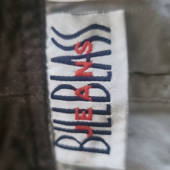 Vtg Bill Blass Kaki Cargo Capri Pants SZ 14 - Picture 9 of 12